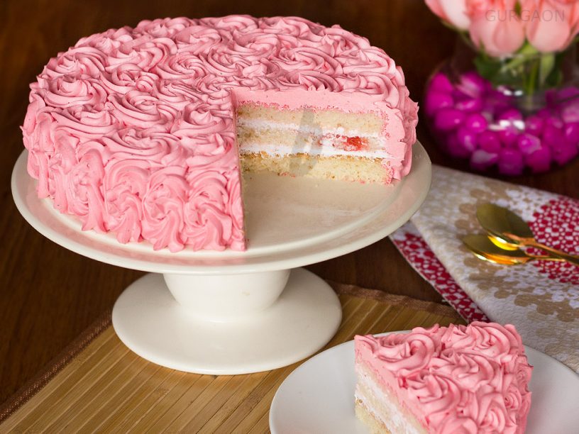 Bake the Mother’s Day Special Pink Heaven Strawberry Cake Recipe