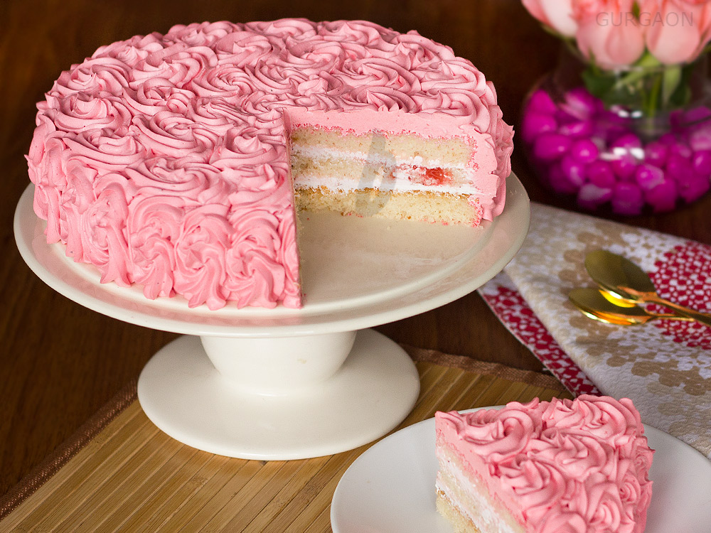 strawberry-cake-recipe Bake the Mother’s Day Special Pink Heaven Strawberry Cake Recipe