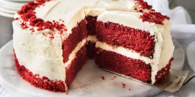 The Classic Red Velvet Cake With Lip-smacking Creamy Frosting Recipe.