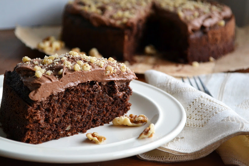 Here Comes The Easy Chocolate Walnut Cake Recipe