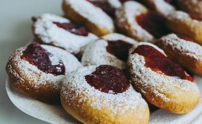 Raspberry Thumbprint Cookies