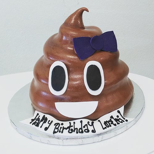 Funny emoji cake 