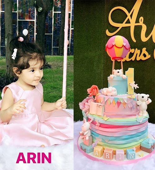 1st Birthday Cake of Arin - Daughter of Asin