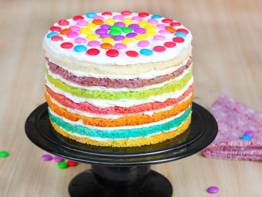 Rainbow Surprise Cake