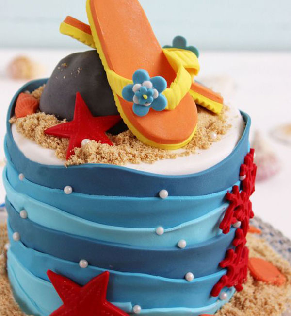 Beach Bucket Cake