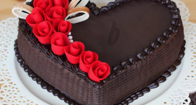 Heart shape cake 