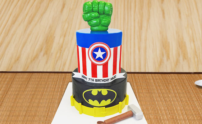 Superhero cake