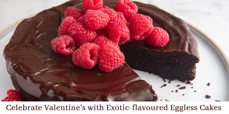 Celebrate Valentine’s Day with Exotic-flavoured Eggless Cakes