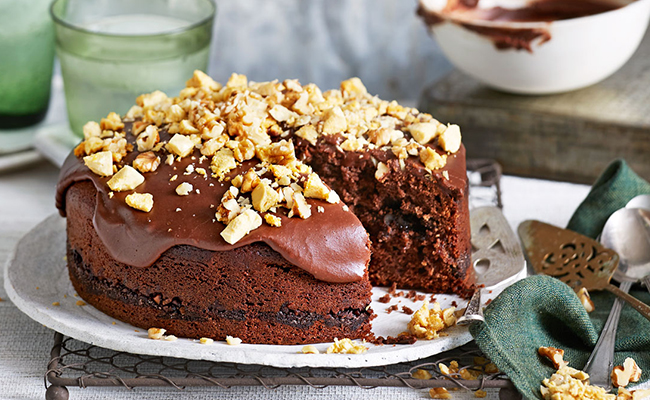 choco walnut cake