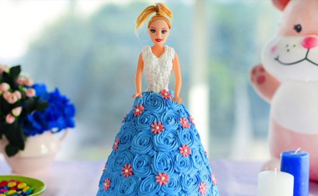 Princess barbie cake for birthday girl