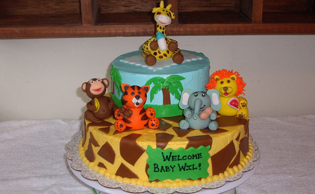 Jungle Magic Theme Cake for Babyshower