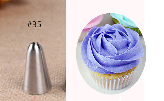 1+1 Combo Rose Stand + Rose Nozzle for Cake Decoration
