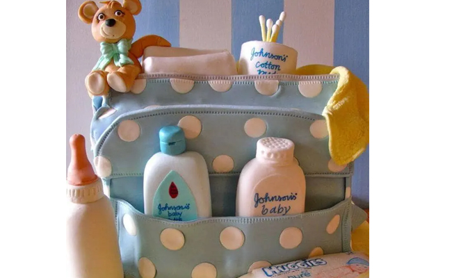 Diaper Bag Cake for Babyshower