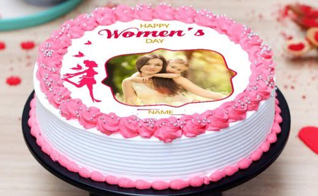 Womens Day Photo Cake
