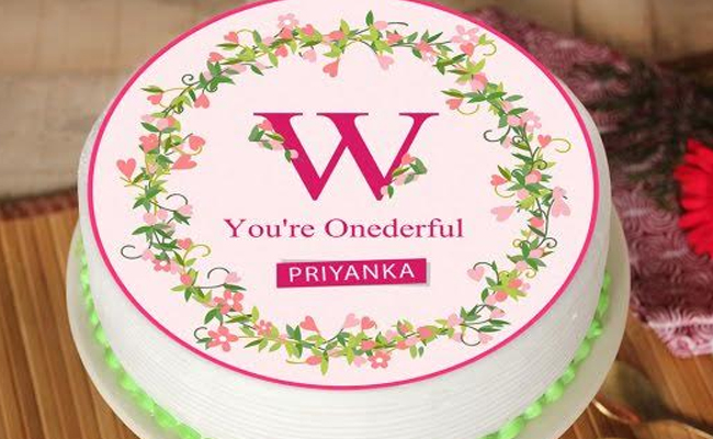 You are Onederful Poster Cake for Womens Day