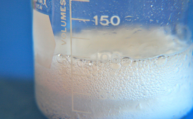 carbon dioxide release air bubbles