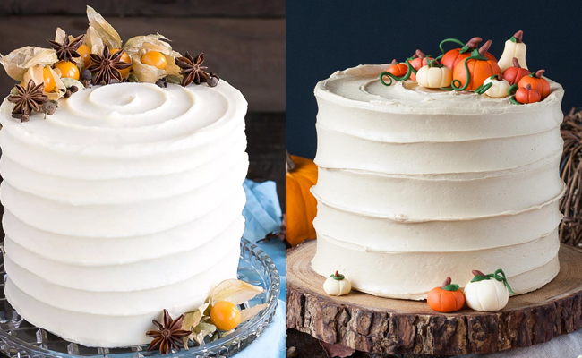 Ginger spiced cake with Vanilla & honey buttercream