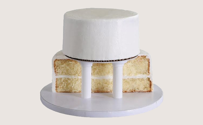 How to Use Wood Dowels in Stacked Cakes  Cake dowels, How to stack cakes,  Cake structure