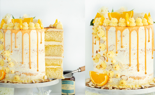 Orange cake with Vanilla Buttercream