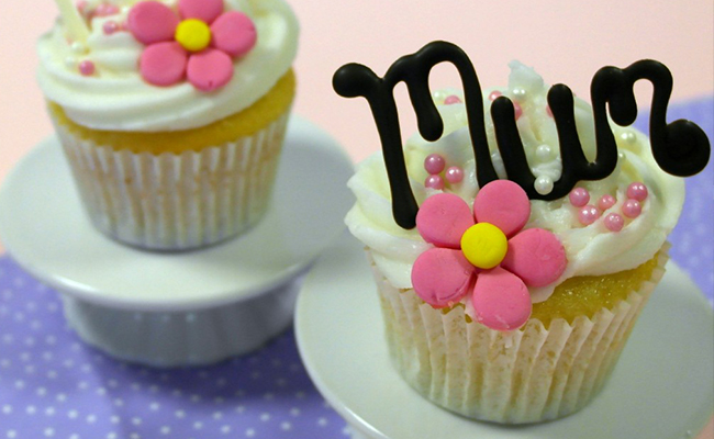 Personalised Strawberry Cupcakes for Mothers Day