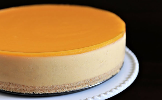 No-Bake Mango Cheesecake