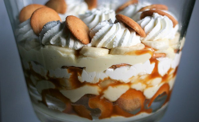 Salted Caramel Banana Pudding