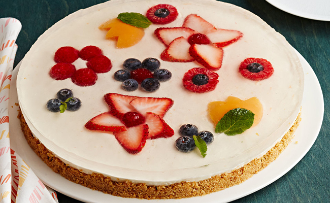 Fruit cheesecake