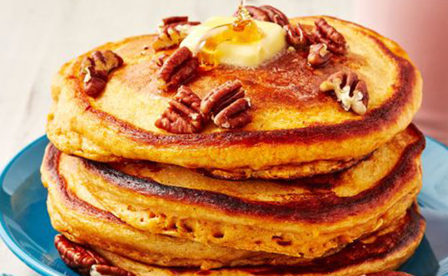 sweet potato - an unexpected ingredient to bake sweet potato pancakes