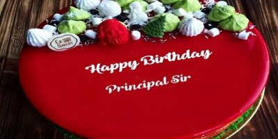 Birthday cake designs for principal