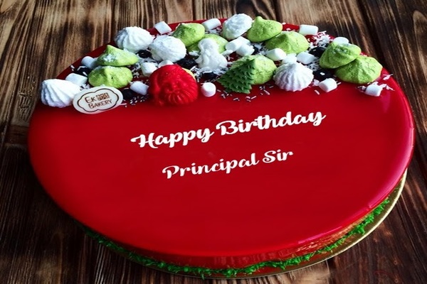 Birthday cake designs for principal