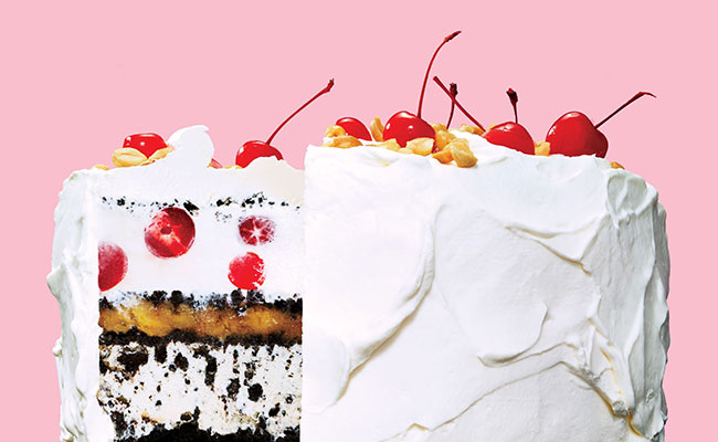 Banana Split Ice Cream Cake