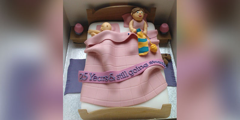 funny anniversary cake