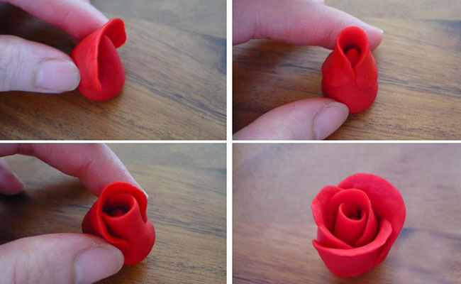 Make Colored Petals from Fondant