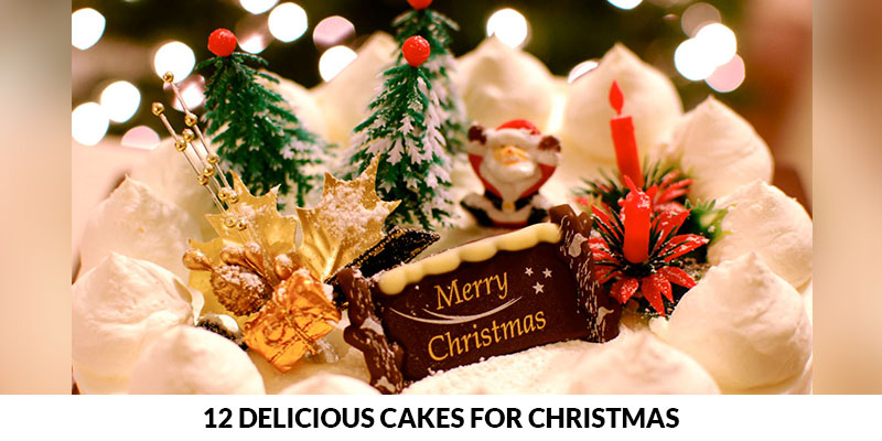delicious cakes for christmas cover