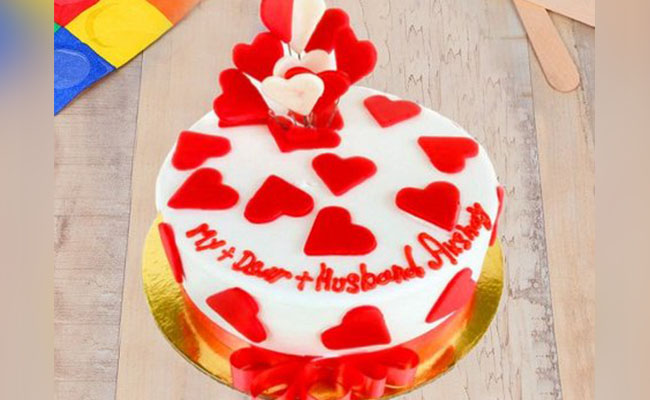 Fondant Heart Cake
