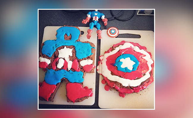 captain america cake