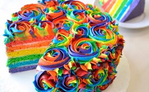 Rainbow Layers Cake