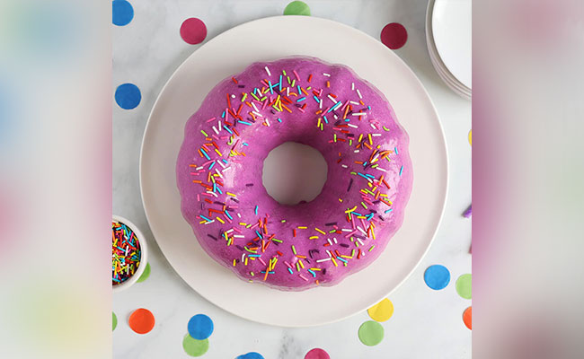 Giant donut cake