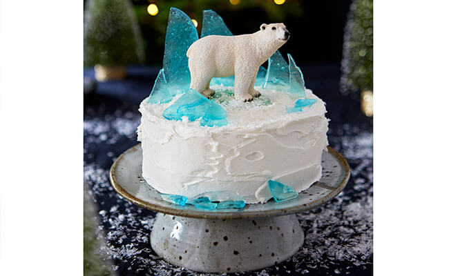 polar bear cake