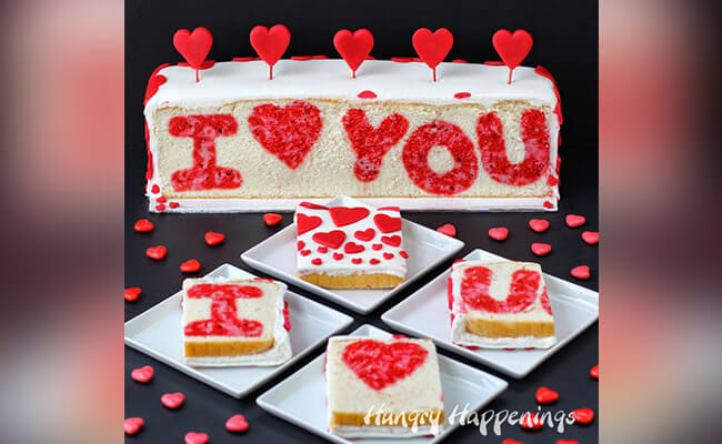 I Love You Surprise Inside Cake