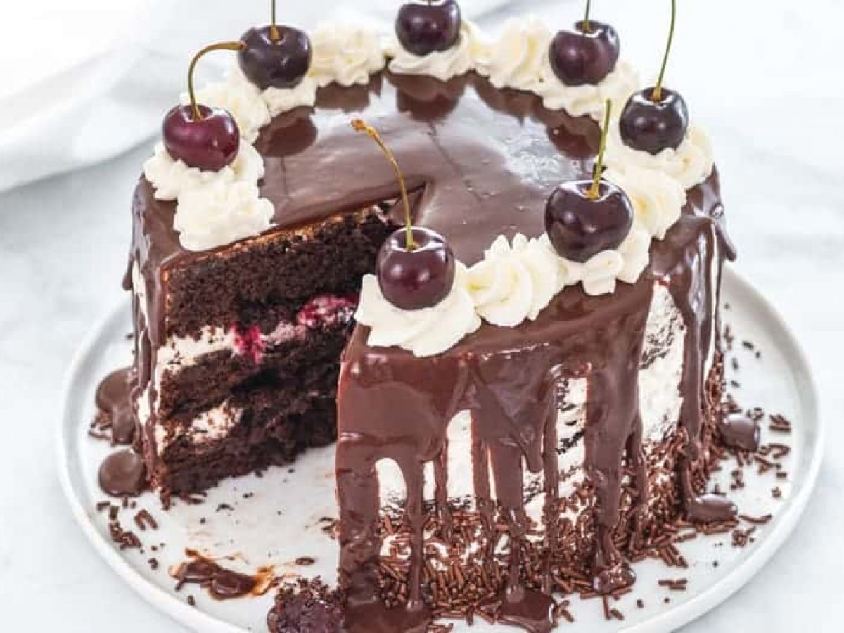 Eggless Black Forest Cake For Birthday