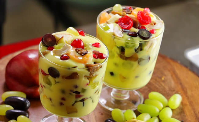 summer desserts fruit custards