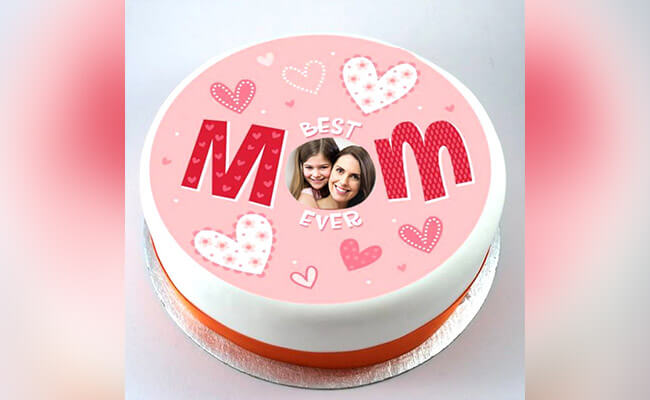 Personalised Photo Cake for mothers day