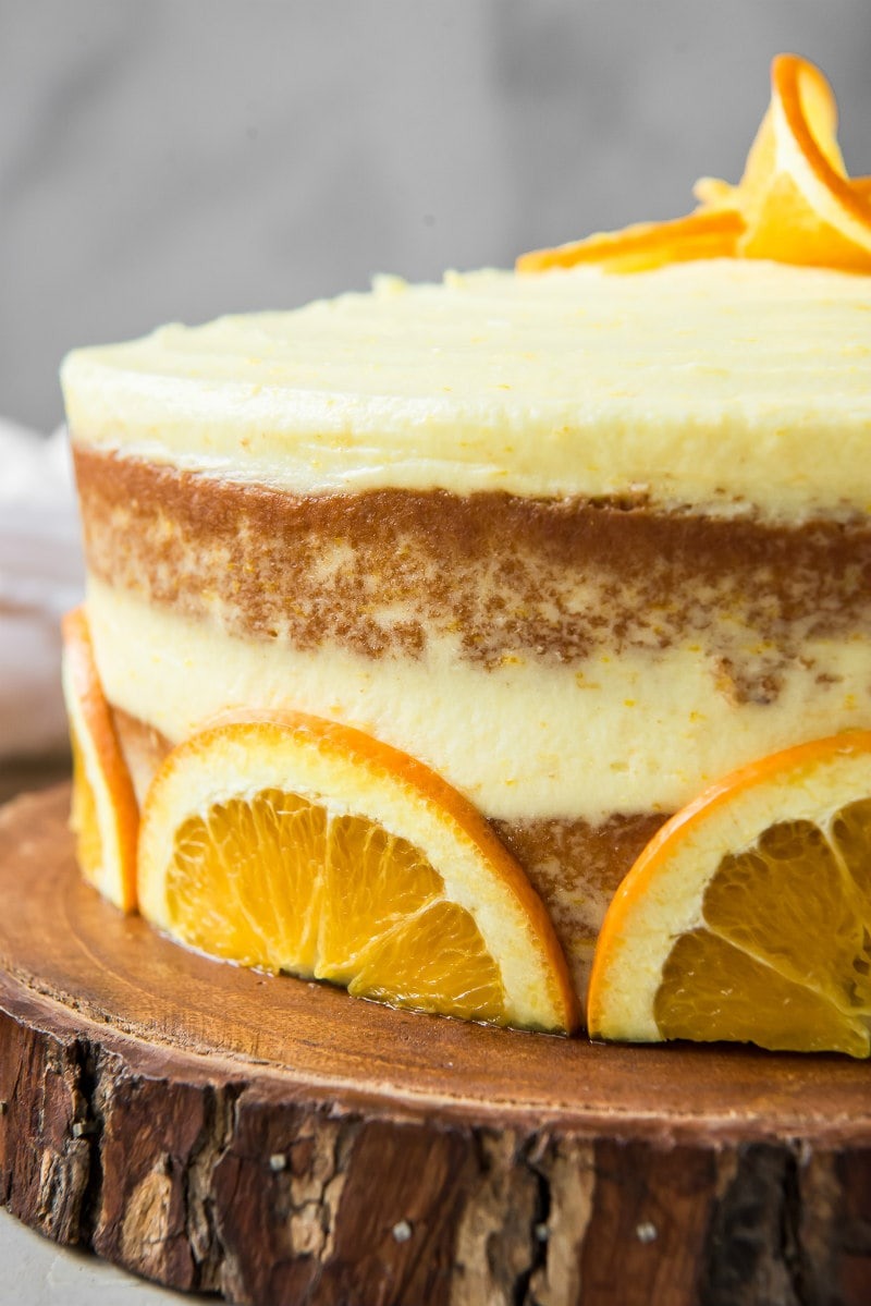 Orange Vanilla Buttercream Flavour cakes