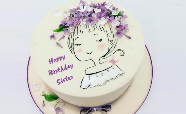Birthday Cake Slice Sparkler Candle GIF  Happy Birthday Sister   SuperbWishes