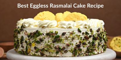 Eggless rasmalai cake recipe