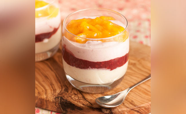 Layered Fruit Sandesh