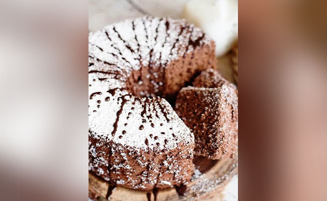 Chocolate angel food cake