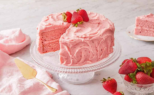  Heavenly Strawberry Fruit Cake