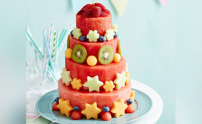 Summery Watermelon Fruit Cake